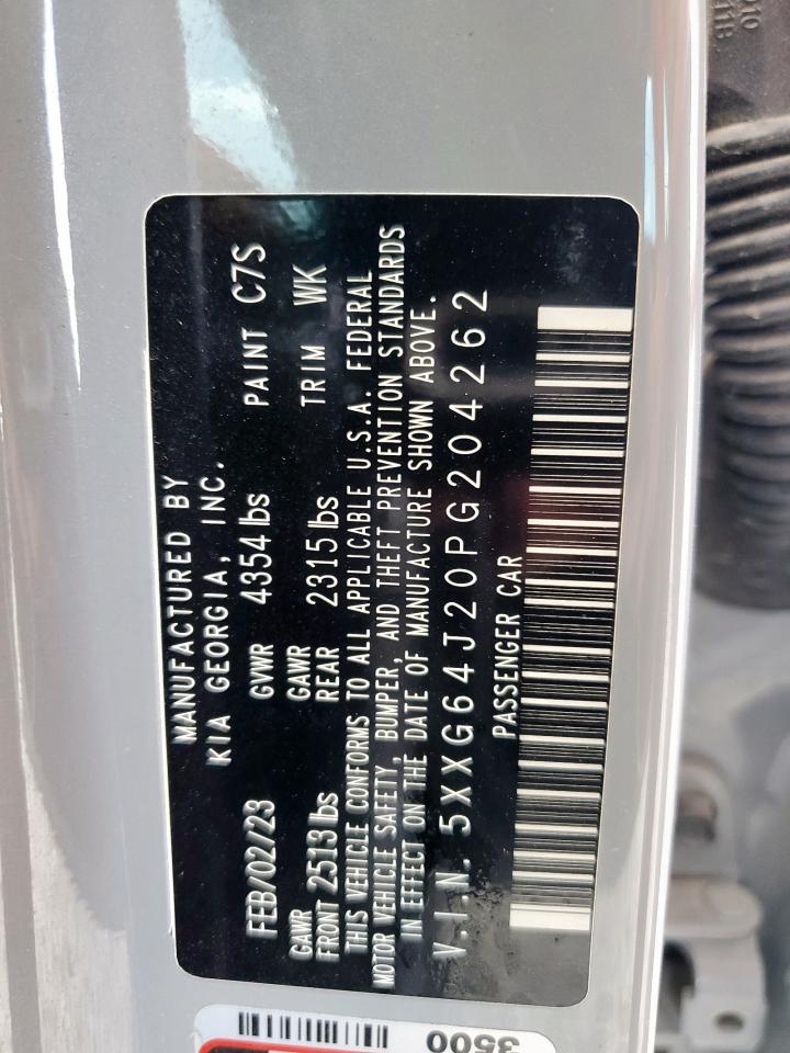 2023 Kia K5 Gt Line VIN: 5XXG64J20PG204262 Lot: 85100325