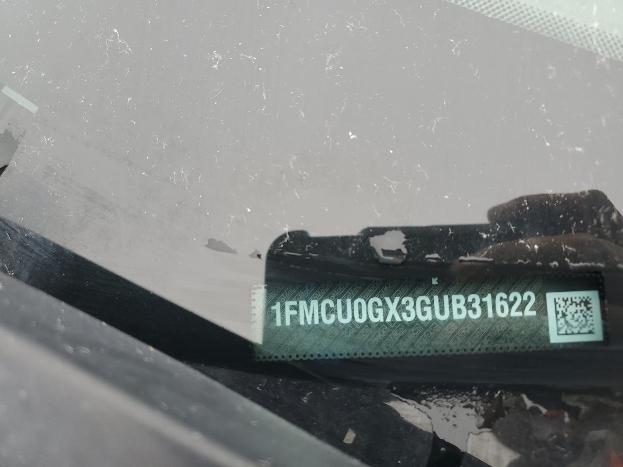 2016 Ford Escape Se VIN: 1FMCU0GX3GUB31622 Lot: 85371215