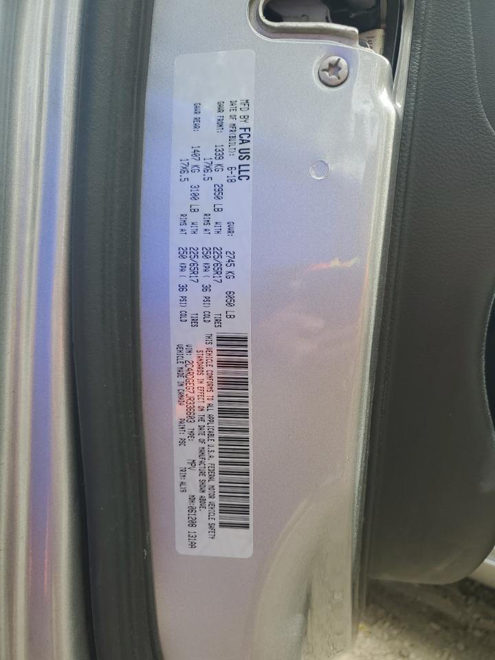 2018 Dodge Grand Caravan Gt VIN: 2C4RDGEG7JR336603 Lot: 86477875