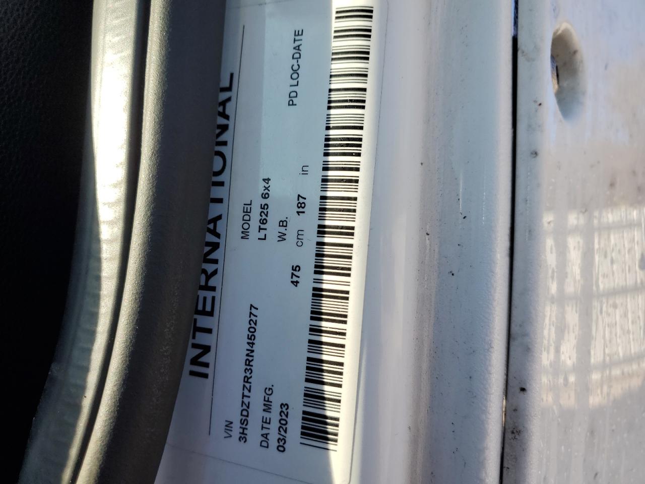 2024 International Lt625 VIN: 3HSDZTZR3RN450277 Lot: 80263995