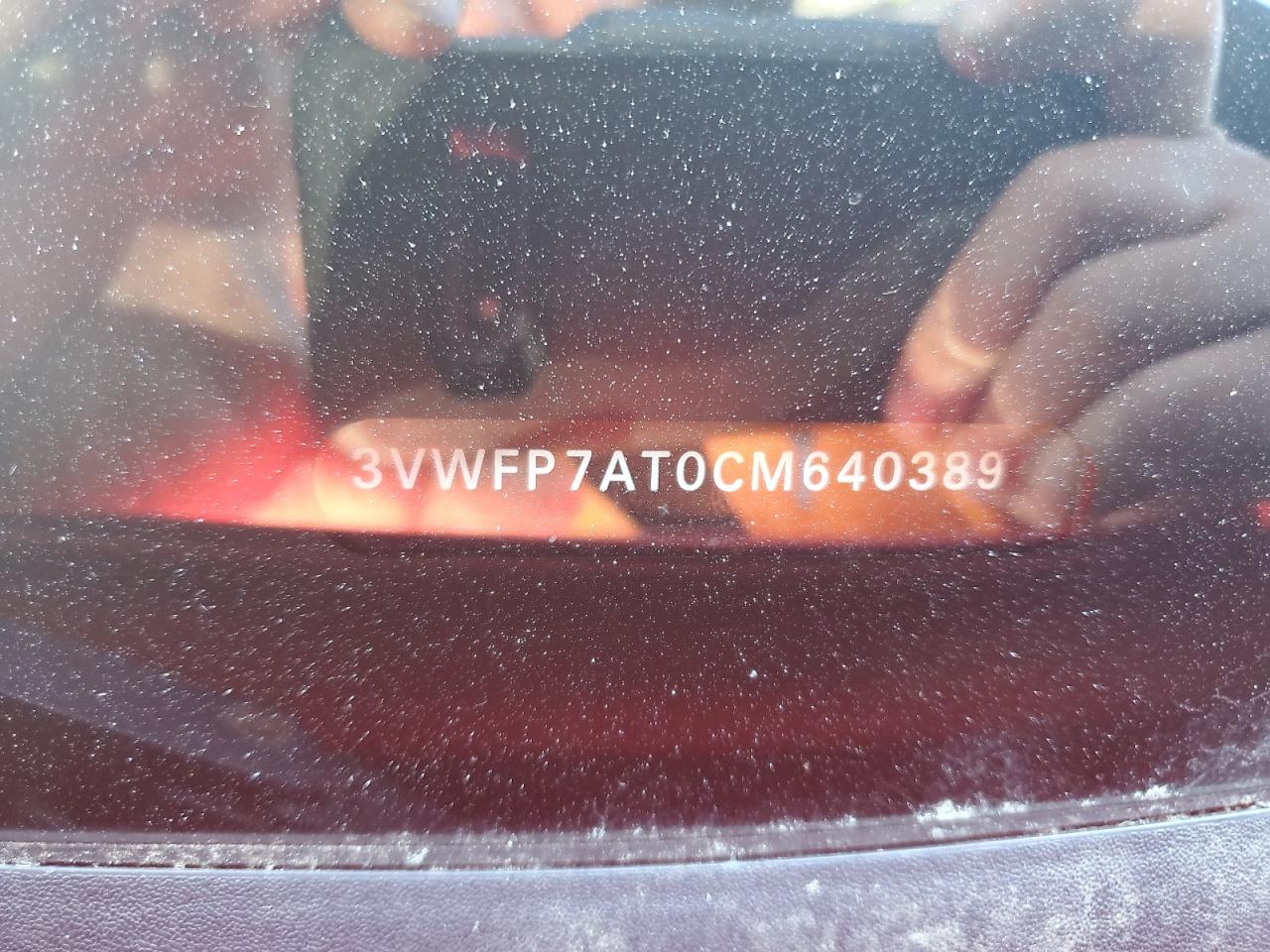 2012 Volkswagen Beetle VIN: 3VWFP7AT0CM640389 Lot: 82372185