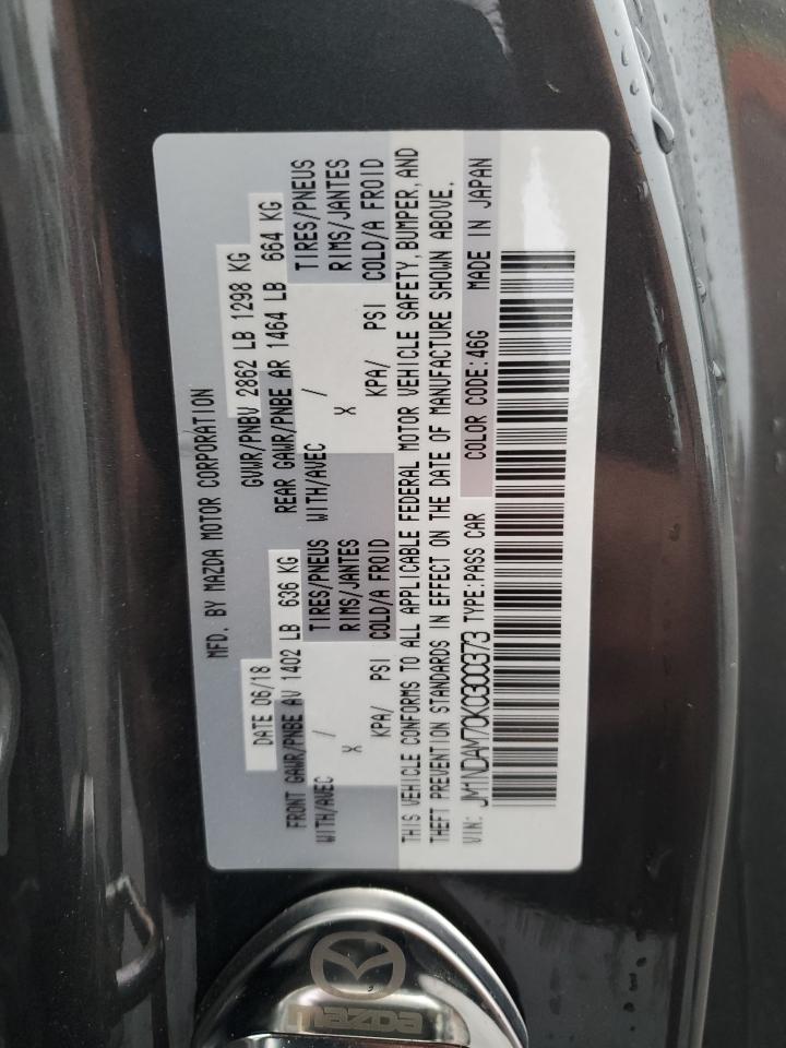 2019 Mazda Mx-5 Miata Grand Touring VIN: JM1NDAM70K0300373 Lot: 89691595