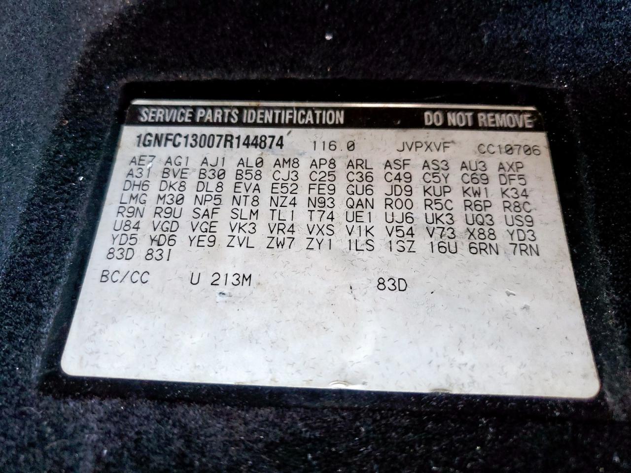 2012 Chevrolet Tahoe C1500 Ltz VIN: 1GNSCCE04CR281785 Lot: 86231405