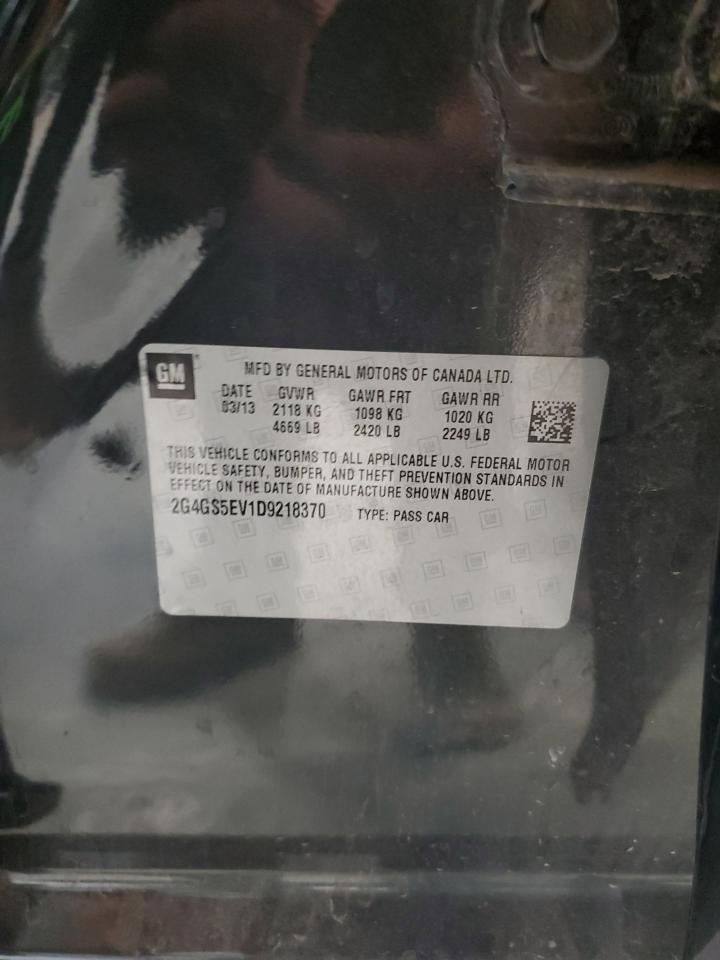 2013 Buick Regal Premium VIN: 2G4GS5EV1D9218370 Lot: 90421825