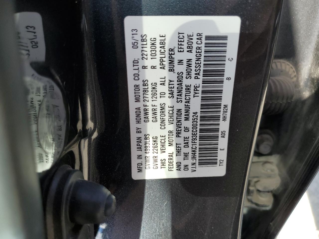 2014 Acura Rlx Advance VIN: JH4KC1F93EC003524 Lot: 86074855