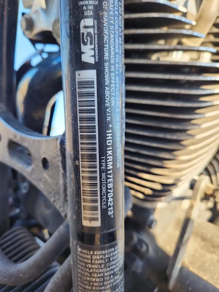 2014 Harley-Davidson Flhxs Street Glide Special VIN: 1HD1KRM17EB704213 Lot: 87222675