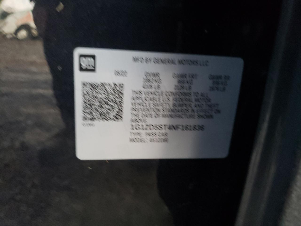 2022 Chevrolet Malibu Lt VIN: 1G1ZD5ST4NF161836 Lot: 84918735