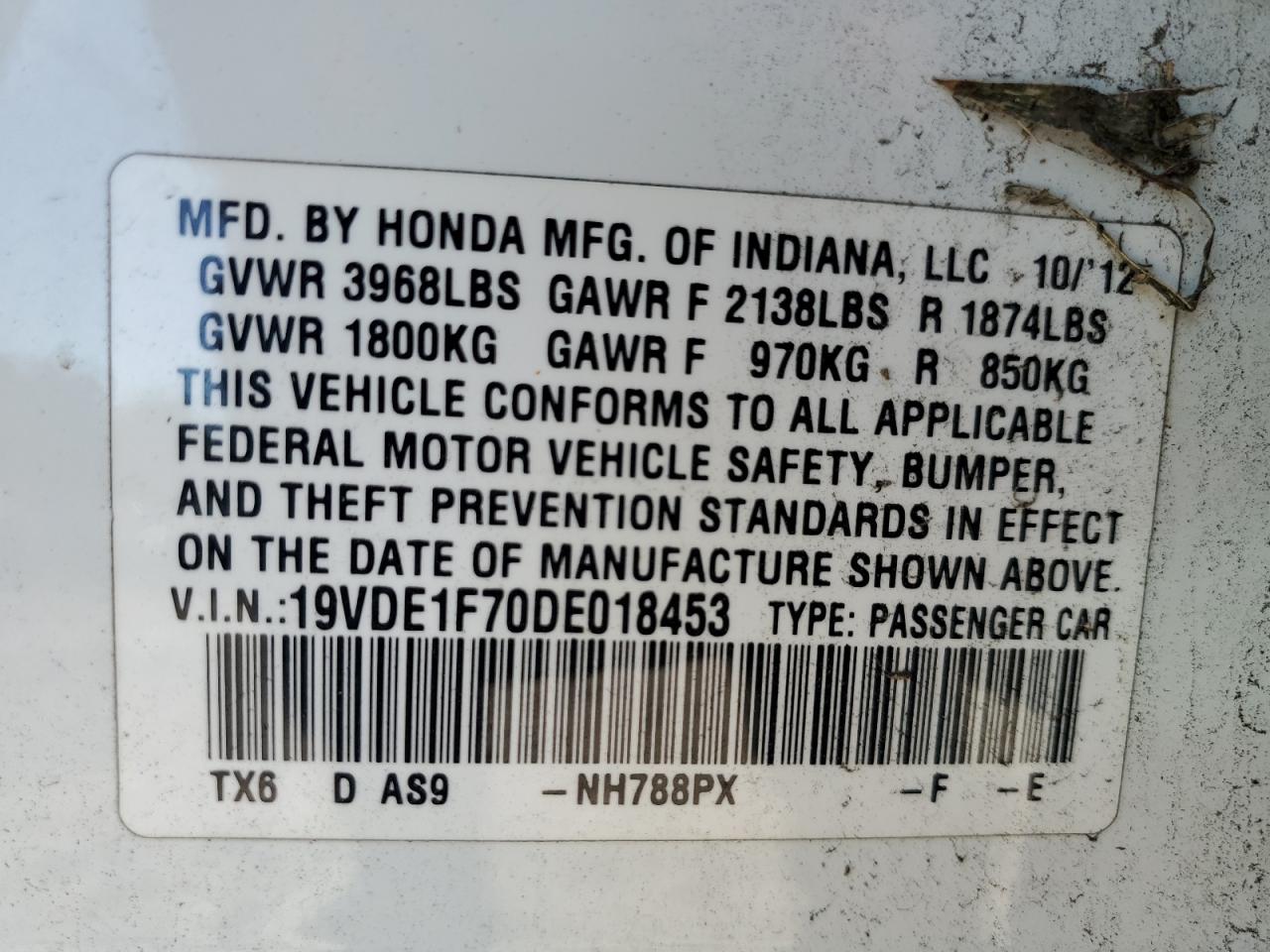 2013 Acura Ilx 20 Tech VIN: 19VDE1F70DE018453 Lot: 84884665