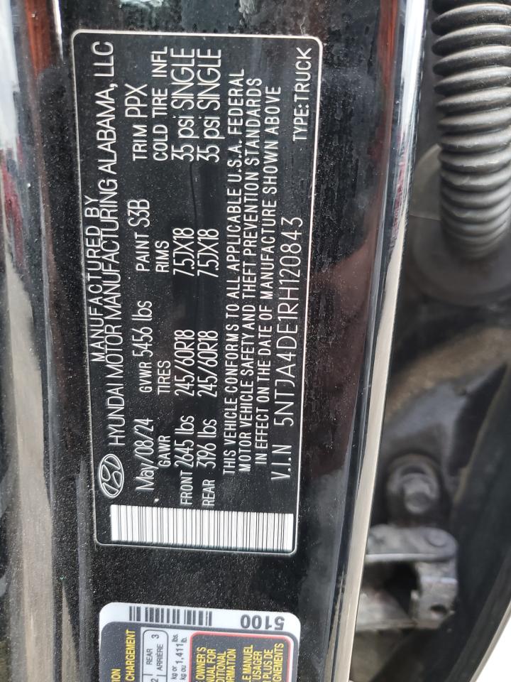 2024 Hyundai Santa Cruz Se VIN: 5NTJA4DE1RH120843 Lot: 84406725