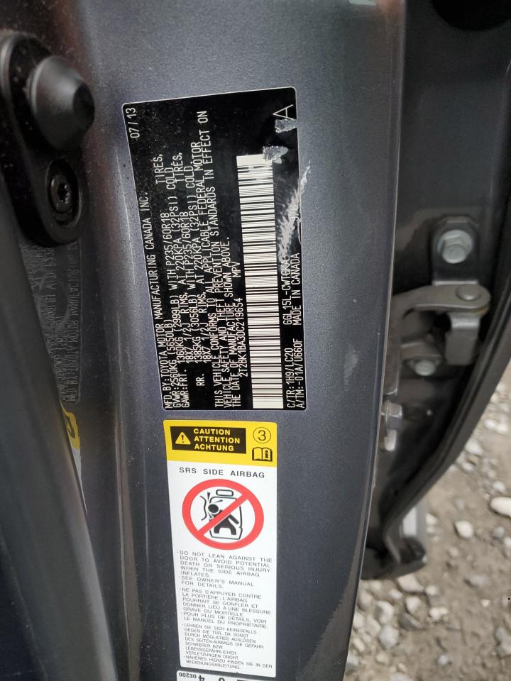 2013 Lexus Rx 350 Base VIN: 2T2BK1BA3DC219654 Lot: 87039795