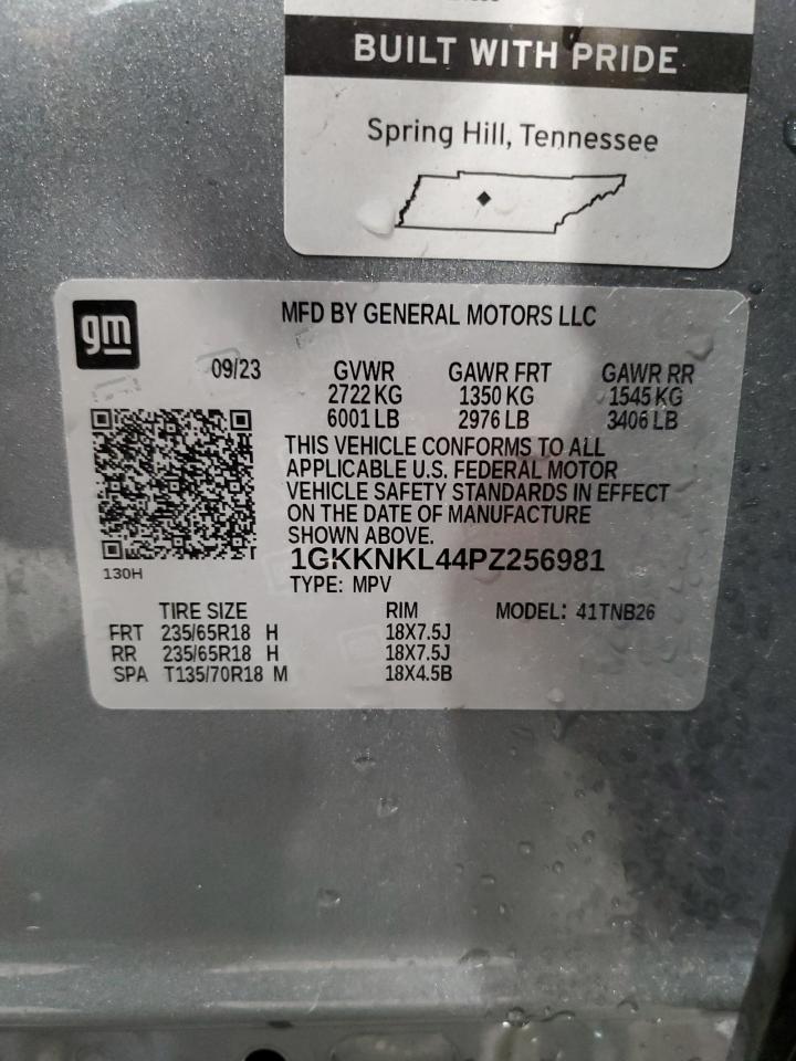 2023 GMC Acadia Sle VIN: 1GKKNKL44PZ256981 Lot: 85164395