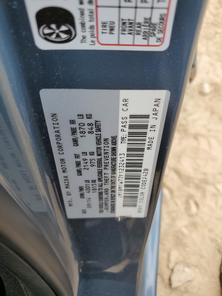 2015 Mazda 3 Grand Touring VIN: JM1BM1W77F1232413 Lot: 85081505