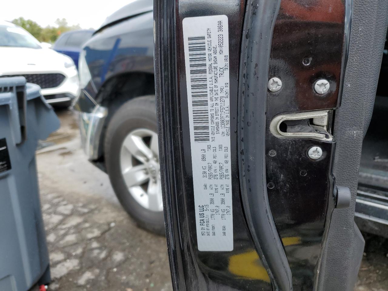 2015 Ram 1500 St VIN: 1C6RR7FT1FS711279 Lot: 85502905