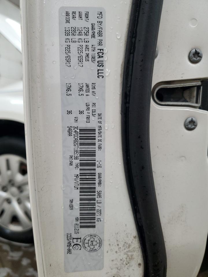 2016 Dodge Journey Se VIN: 3C4PDCAB2GT185198 Lot: 85127485