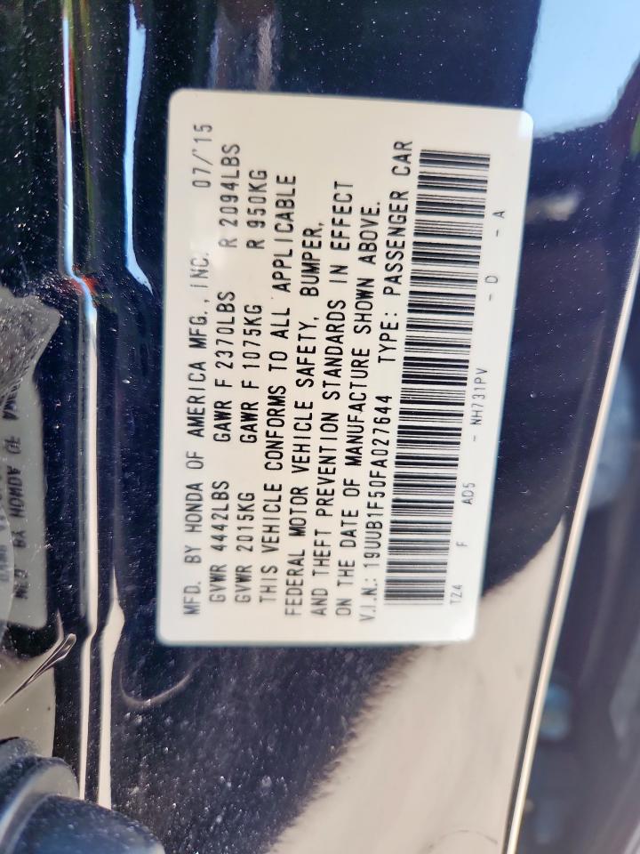 2015 Acura Tlx Tech VIN: 19UUB1F50FA027644 Lot: 84973645