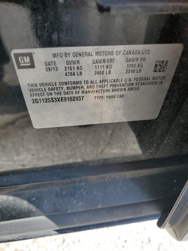 2014 Chevrolet Impala Lt VIN: 2G1125S3XE9162937 Lot: 84061545