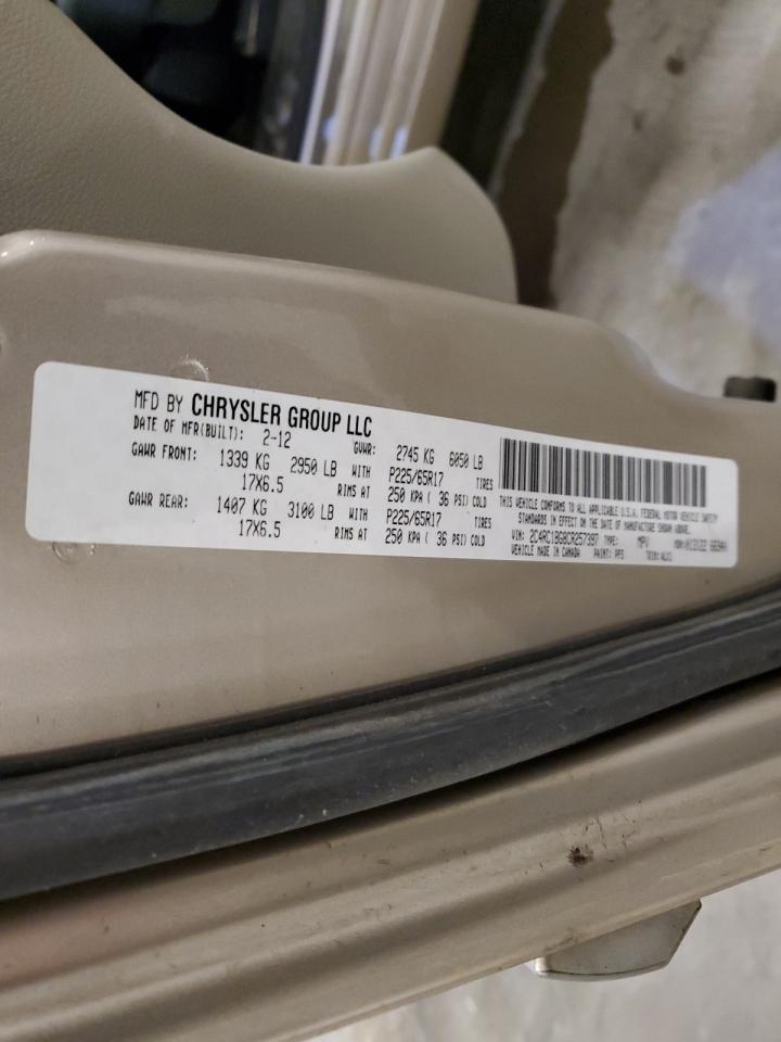 2012 Chrysler Town & Country Touring VIN: 2C4RC1BG8CR257397 Lot: 90685845