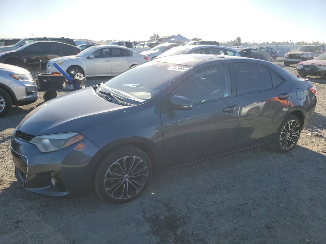 2014 Toyota Corolla L grey null gas 5YFBURHE4EP041259 photo #1