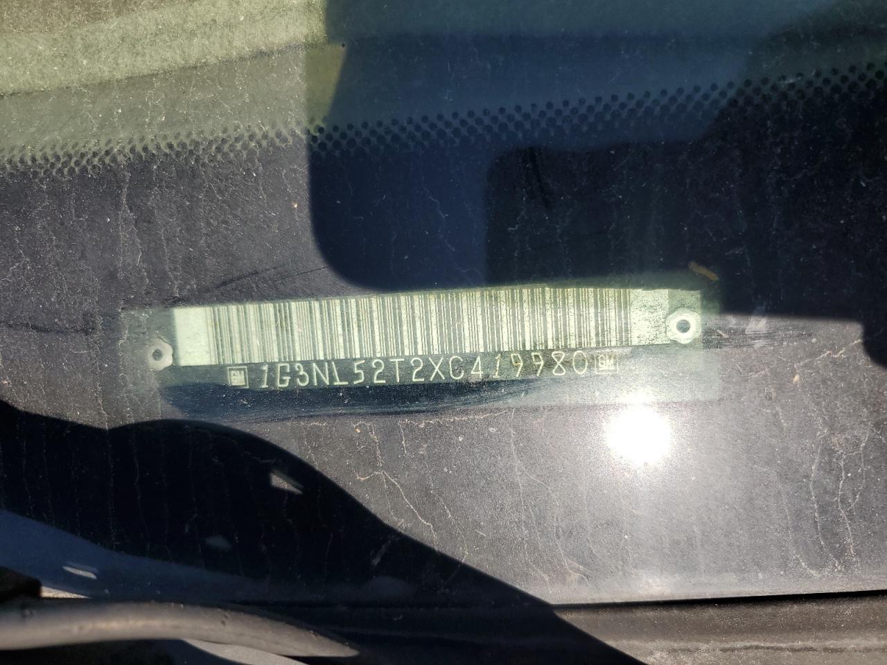 1999 Oldsmobile Alero Gl VIN: 1G3NL52T2XC419980 Lot: 86893845