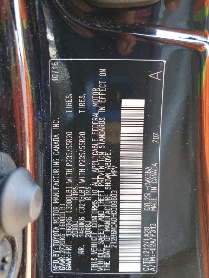 2017 Lexus Rx 450H Base VIN: 2T2BGMCA0HC009603 Lot: 81917045