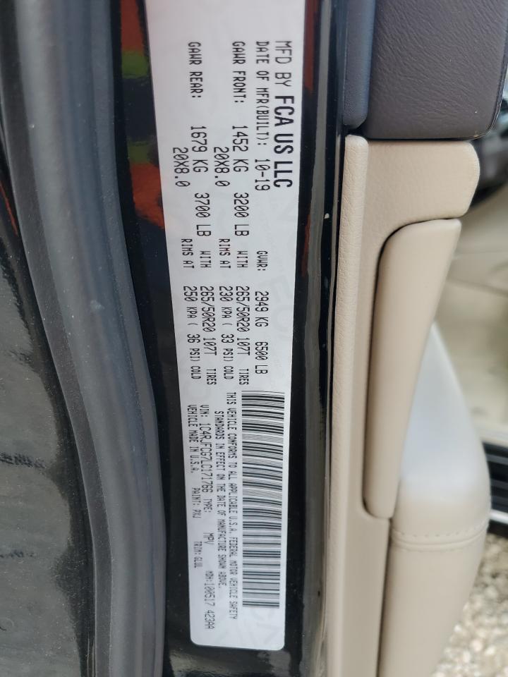 2020 Jeep Grand Cherokee Overland VIN: 1C4RJFCG7LC171766 Lot: 85566965