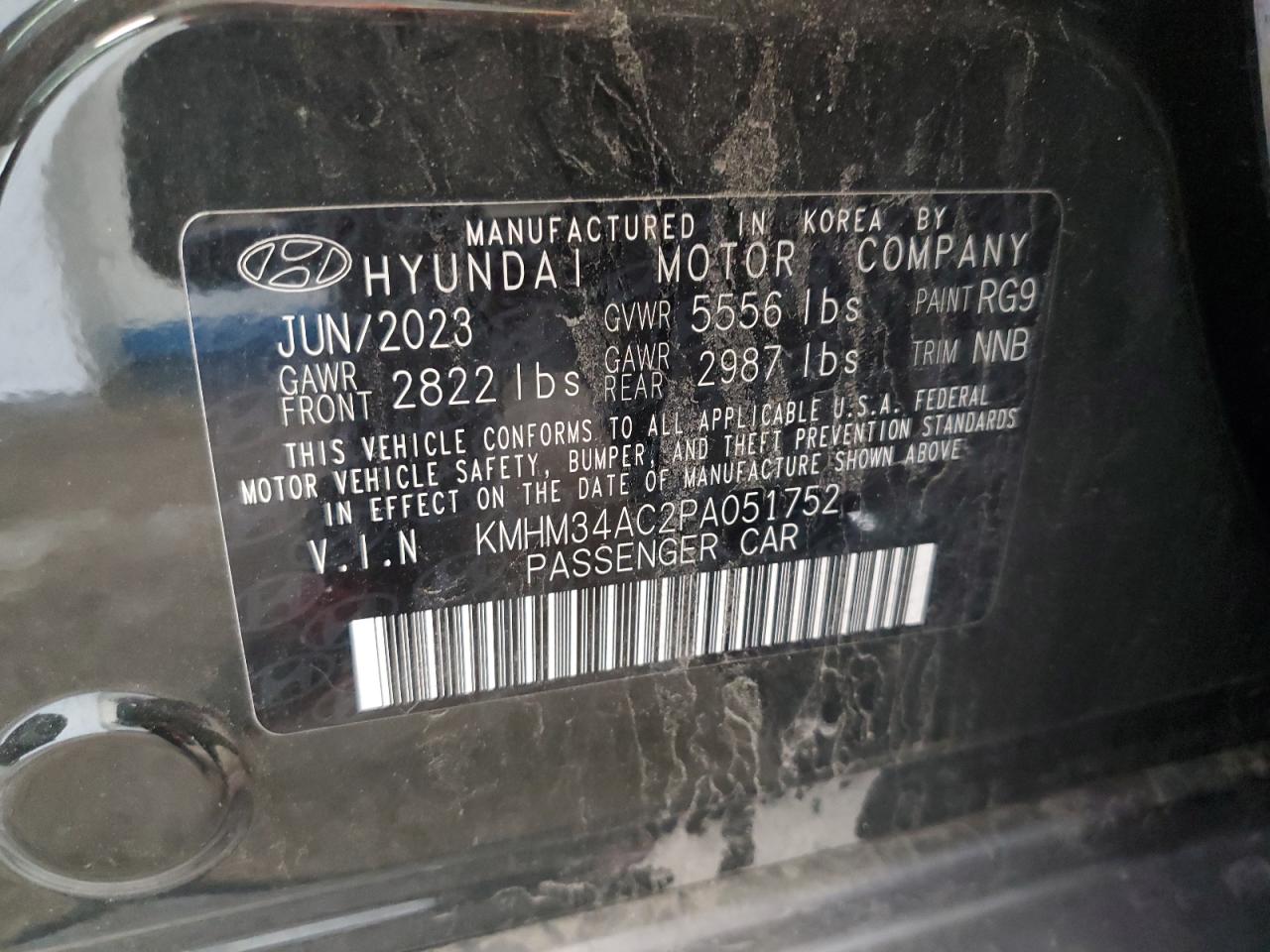 2023 Hyundai Ioniq 6 Sel VIN: KMHM34AC2PA051752 Lot: 90901375