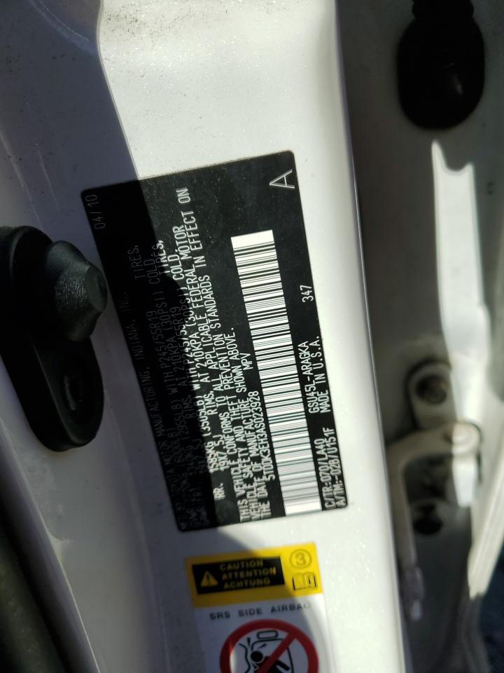 2010 Toyota Highlander Limited VIN: 5TDDK3EH3AS023928 Lot: 85688415