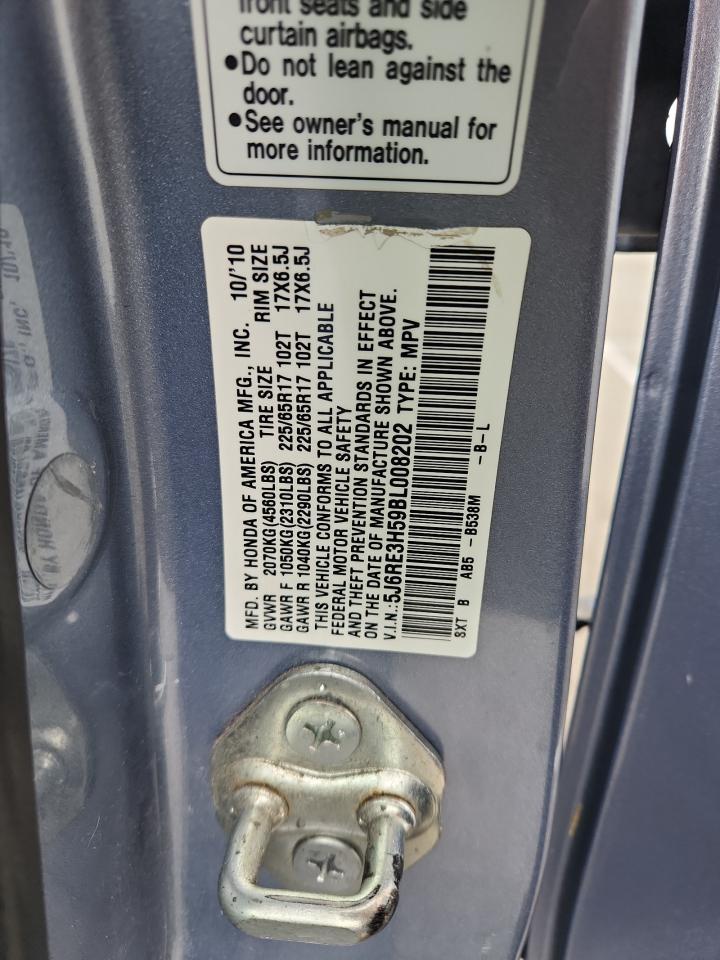 2011 Honda Cr-V Ex VIN: 5J6RE3H59BL008202 Lot: 85684155