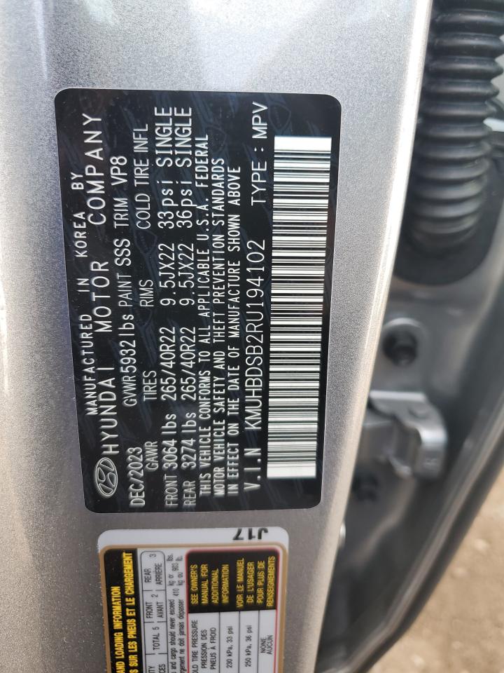 2024 Genesis Gv80 Base VIN: KMUHBDSB2RU194102 Lot: 82454675