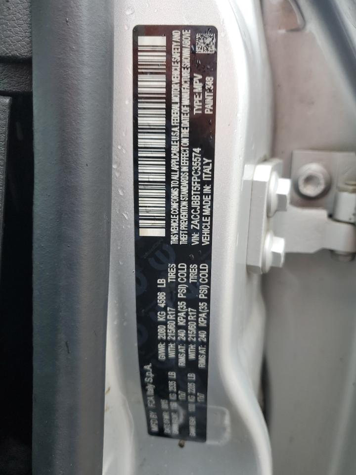 2015 Jeep Renegade Latitude VIN: ZACCJBBT5FPC35574 Lot: 82253255