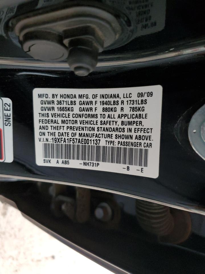 2010 Honda Civic Lx VIN: 19XFA1F57AE001137 Lot: 82447275