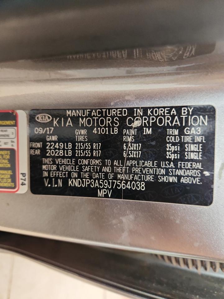 2018 Kia Soul + VIN: KNDJP3A59J7564038 Lot: 85784835