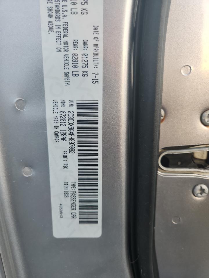 2015 Dodge Charger Se VIN: 2C3CDXBGXFH897082 Lot: 84182705