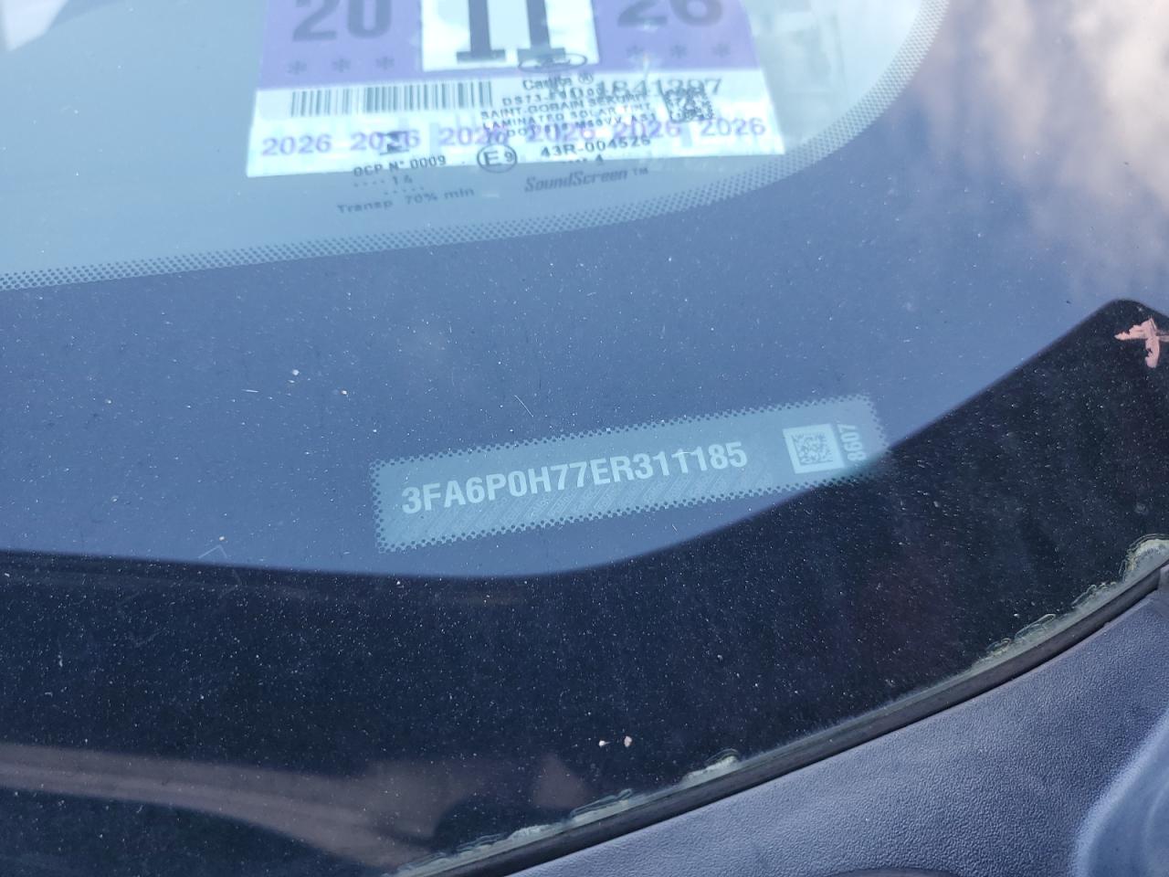 2014 Ford Fusion Se VIN: 3FA6P0H77ER311185 Lot: 86615505