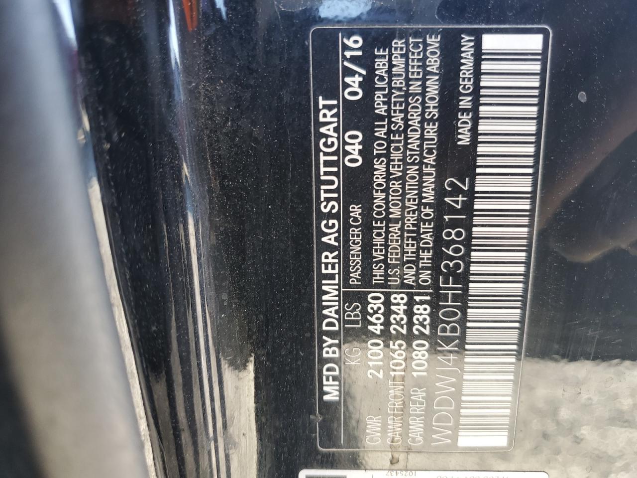 2017 Mercedes-Benz C 300 4Matic VIN: WDDWJ4KB0HF368142 Lot: 87047215