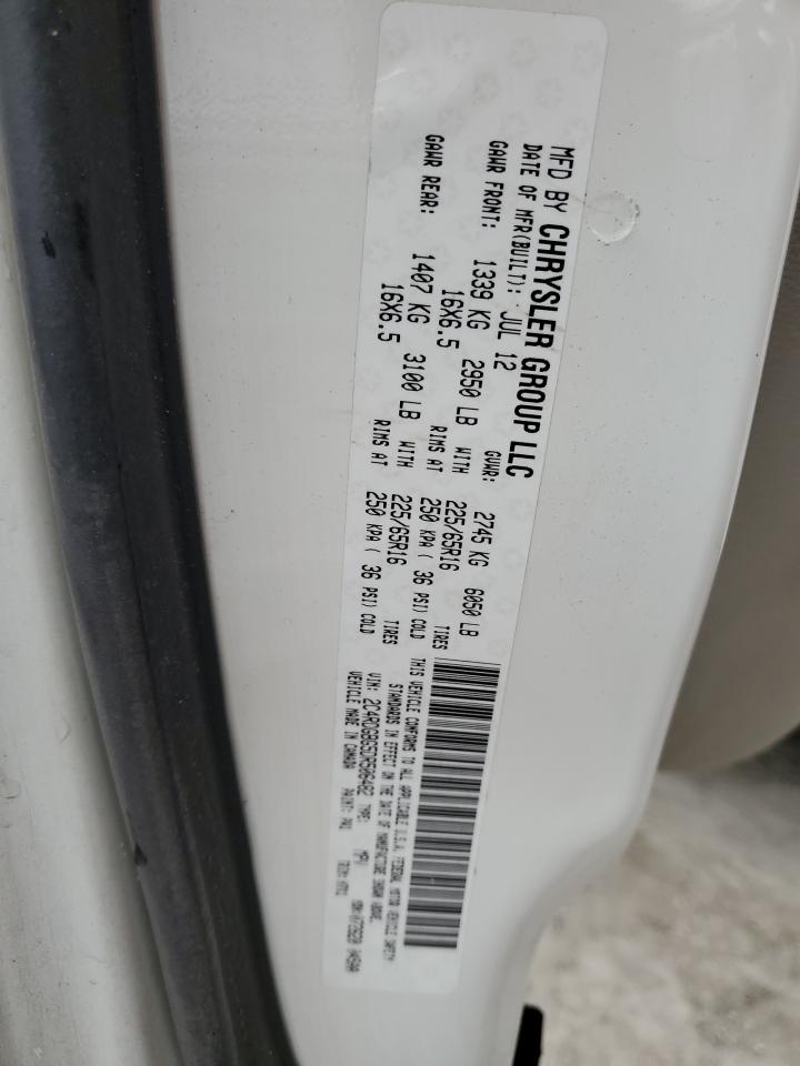 2013 Dodge Grand Caravan Se VIN: 2C4RDGBG5DR506482 Lot: 83921775