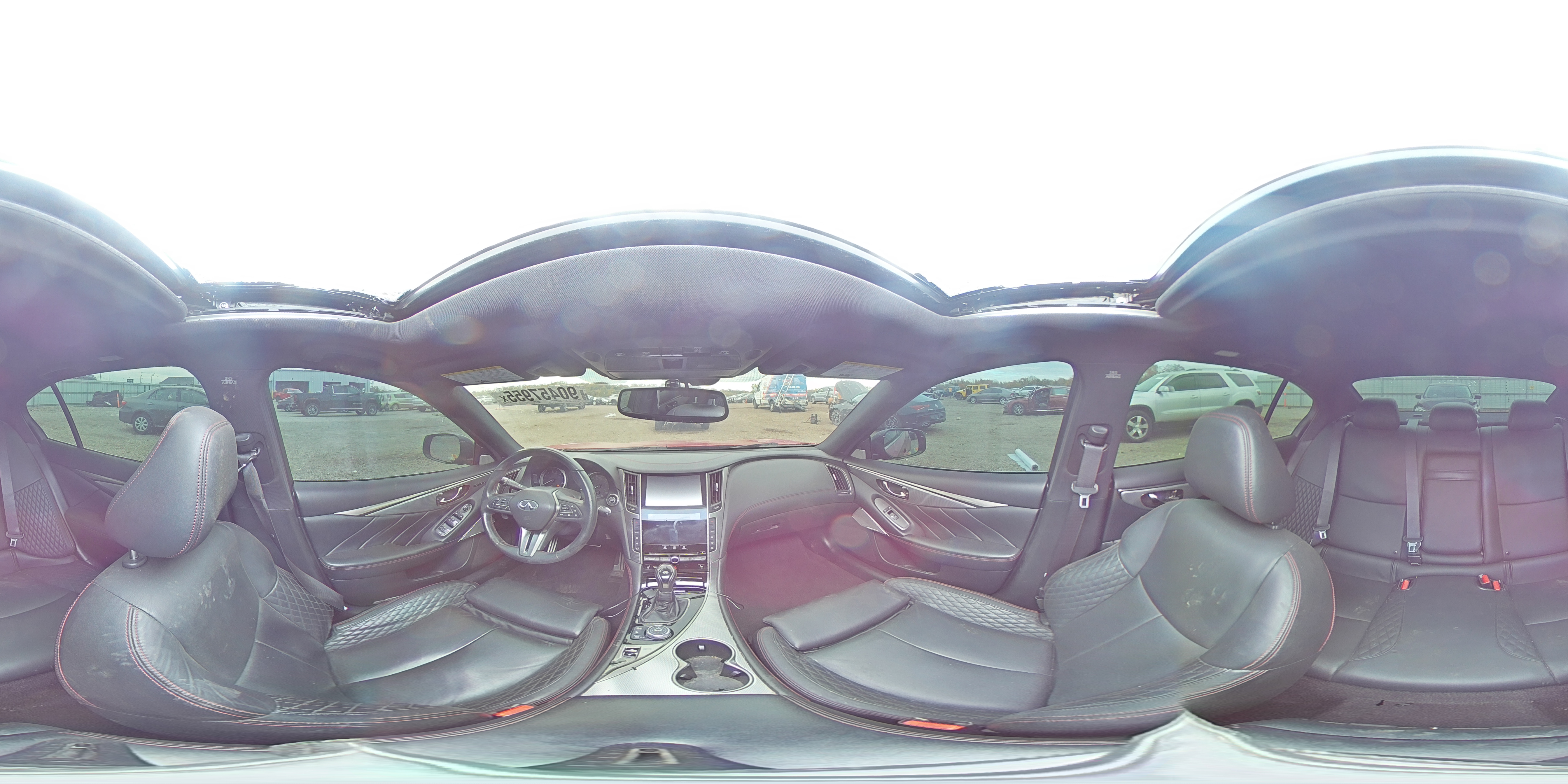 2019 Infiniti Q50 Red Sport 400 VIN: JN1FV7AR2KM801352 Lot: 90457955