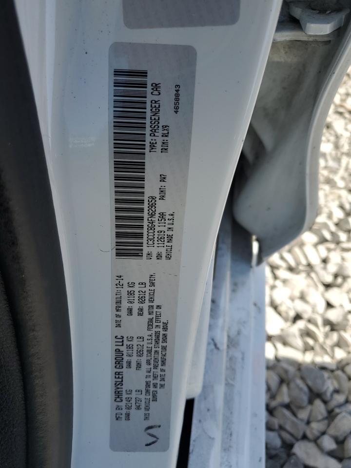 2015 Chrysler 200 S VIN: 1C3CCCBG4FN629650 Lot: 87088335