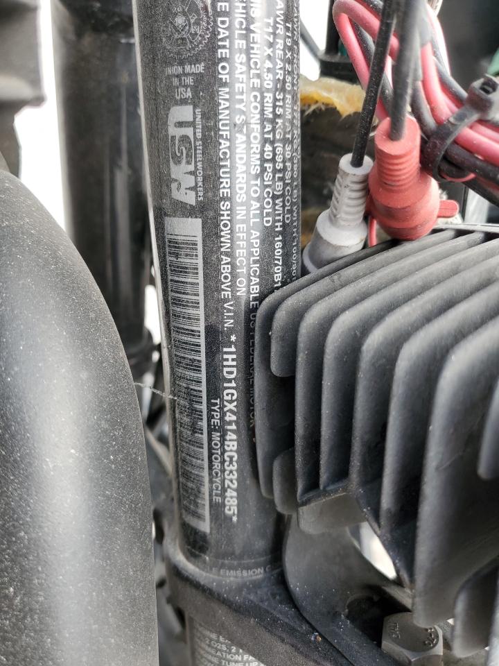 2011 Harley-Davidson Fxdb VIN: 1HD1GX414BC332485 Lot: 87011275