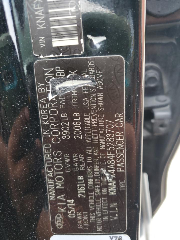 2015 Kia Forte Ex VIN: KNAFX4A84F5283707 Lot: 82195905