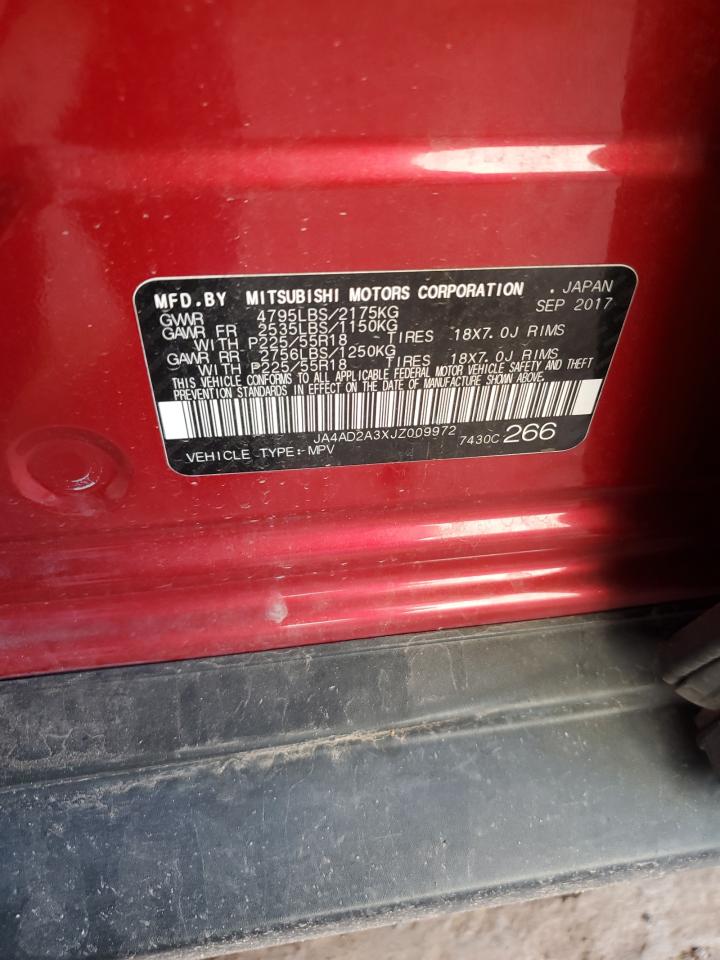 2018 Mitsubishi Outlander Es VIN: JA4AD2A3XJZ009972 Lot: 84988085