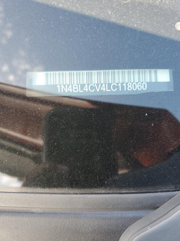 2020 Nissan Altima Sr VIN: 1N4BL4CV4LC118060 Lot: 84819165