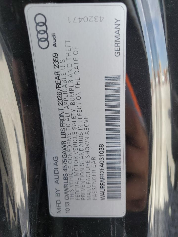 2014 Audi A5 Premium Plus VIN: WAURFAFR2EA031038 Lot: 70799075