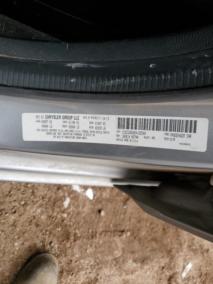 2014 Dodge Avenger R/T VIN: 1C3CDZBG0EN165500 Lot: 85528155