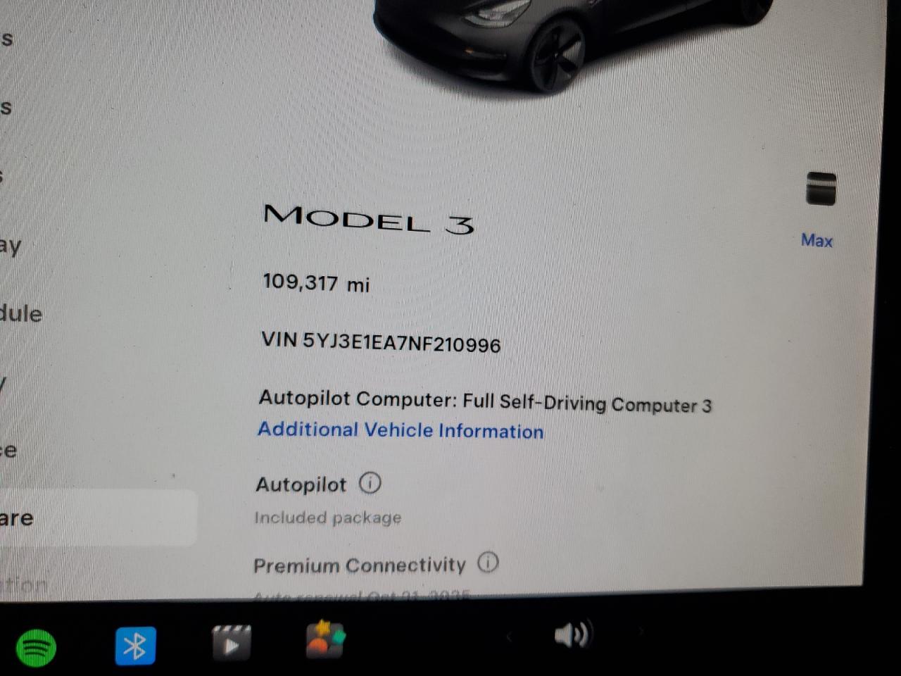 2022 Tesla Model 3 VIN: 5YJ3E1EA7NF210996 Lot: 85541515