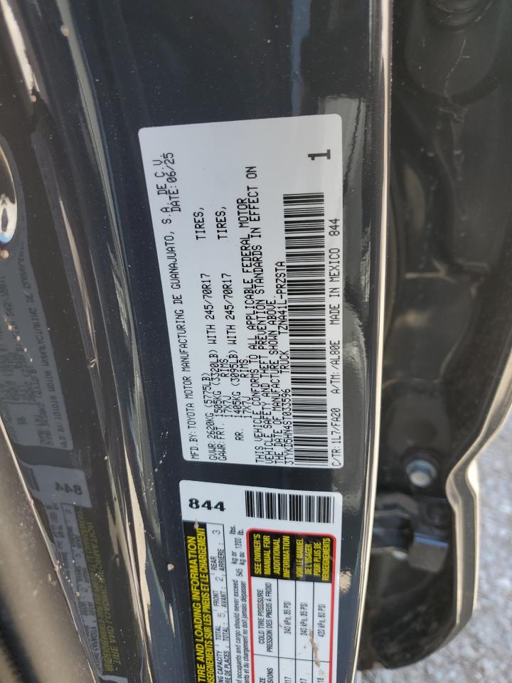 2025 Toyota Tacoma Double Cab VIN: 3TYKD5HN4ST033596 Lot: 82169355