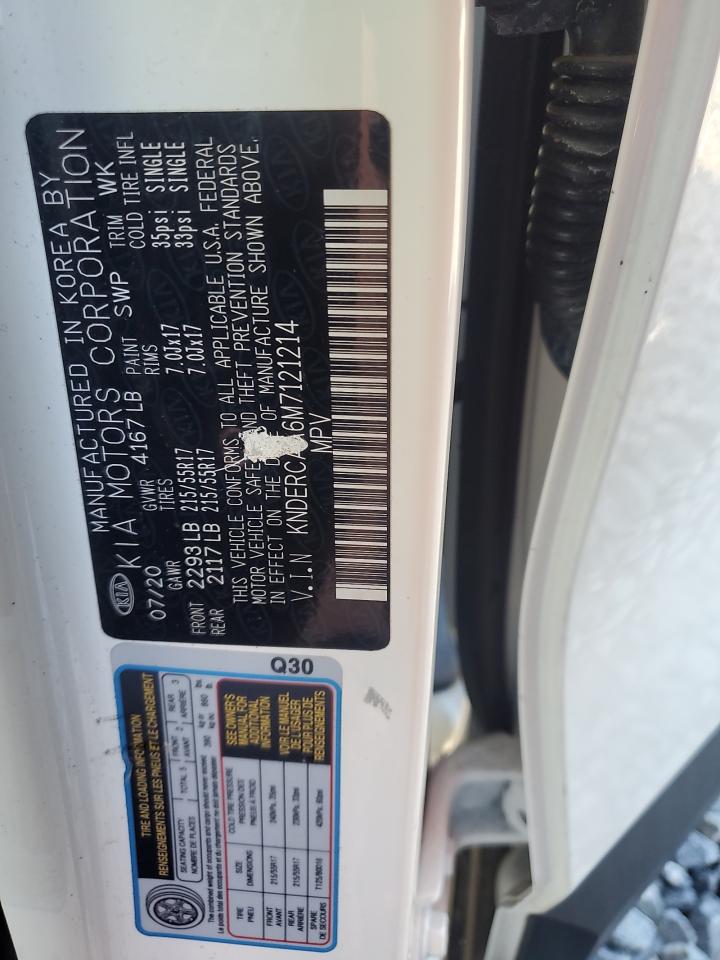 2021 Kia Seltos Ex VIN: KNDERCAA6M7121214 Lot: 90652885