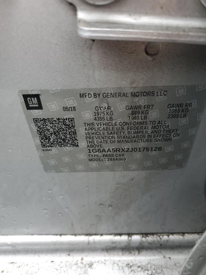 2018 Cadillac Ats VIN: 1G6AA5RX2J0175126 Lot: 90640725