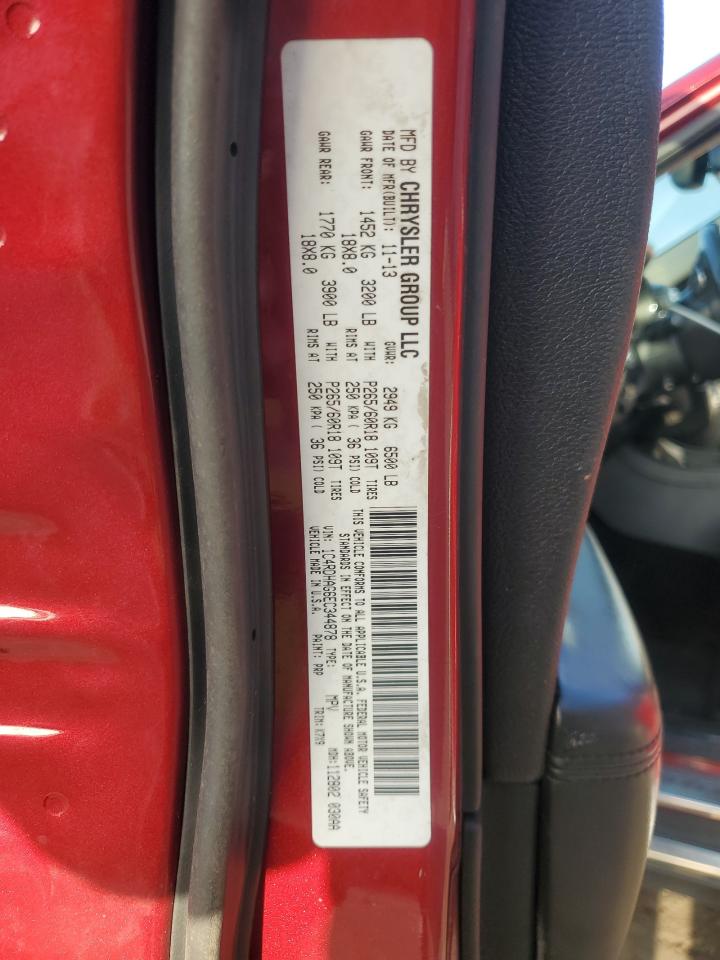 2014 Dodge Durango Sxt VIN: 1C4RDHAG6EC344878 Lot: 82319745