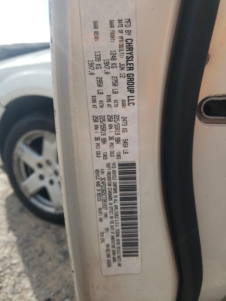 2012 Dodge Journey Sxt VIN: 3C4PDCBG5CT391037 Lot: 82293365